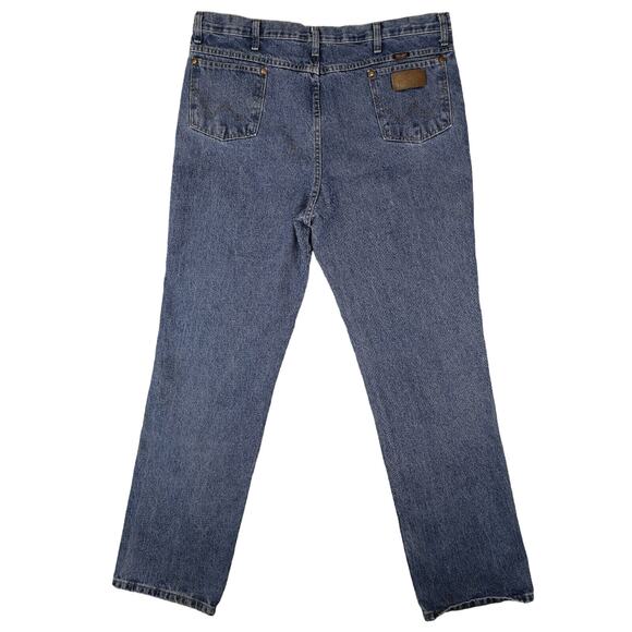 Wrangler Jeans Mens 40x34 Cowboy Cut 936RST Blue Denim - Picture 2 of 11